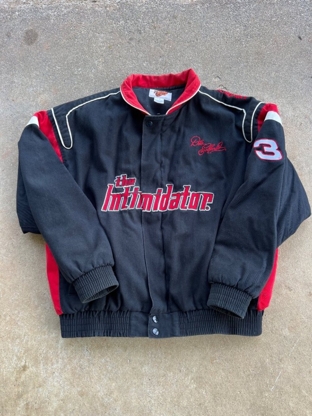 Vintage Dale Earnhardt "The Intimidator" Jacket Medium NASCAR Bomber